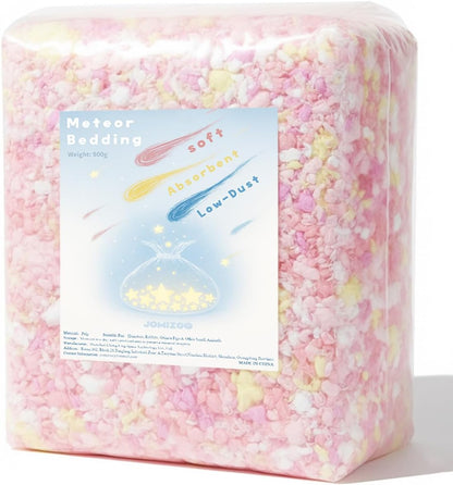 【星シリーズ】ハムスター床材 小動物用 無塵 紙パルプ マリ 桜クリーム 900g